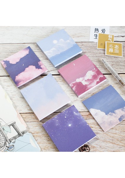 Fotoğraf Olarak 1 Adet 80 Yaprak/paket 8*8 cm Yıldız Ay Orman Tema Sevimli Bloknot Çıkartmalar Çıkartması Yapışkan Notlar Scrapbooking Diy Kawaii Not Defteri Günlüğü (Yurt Dışından) fiyatları