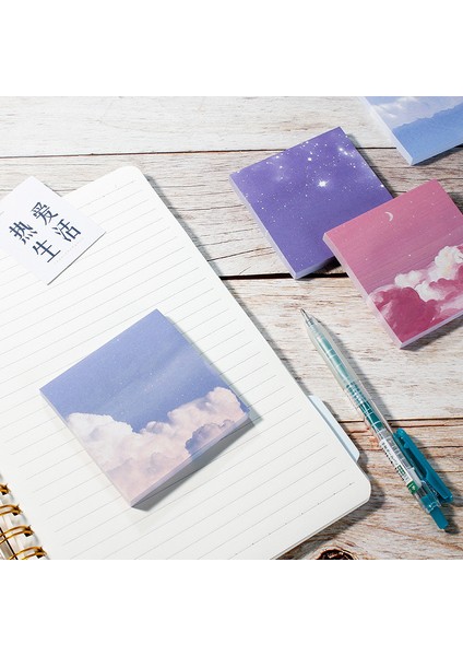 Fotoğraf Olarak 1 Adet 80 Yaprak/paket 8*8 cm Yıldız Ay Orman Tema Sevimli Bloknot Çıkartmalar Çıkartması Yapışkan Notlar Scrapbooking Diy Kawaii Not Defteri Günlüğü (Yurt Dışından) fırsatları