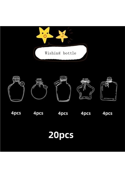 20 Adet-D 20 Adet Şeffaf Kurutulmuş Çiçek Imleri Preslenmiş Çiçek Imi Dekoratif Çıkartmalar Karalama Defteri Dekor Çıkartmalar Züccaciye Çıkartmalar (Yurt Dışından)