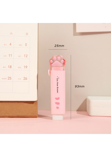 Pembe 1 Adet Mini Kedi Itme Tipi Kauçuk Silgi Kalem Sevimli Pençe Silgi Temizleme Kırtasiye Okul Öğrenci Kız Çocuklar Hediye (Yurt Dışından)