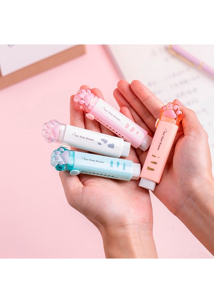 Pembe 1 Adet Mini Kedi Itme Tipi Kauçuk Silgi Kalem Sevimli Pençe Silgi Temizleme Kırtasiye Okul Öğrenci Kız Çocuklar Hediye (Yurt Dışından) fırsatları