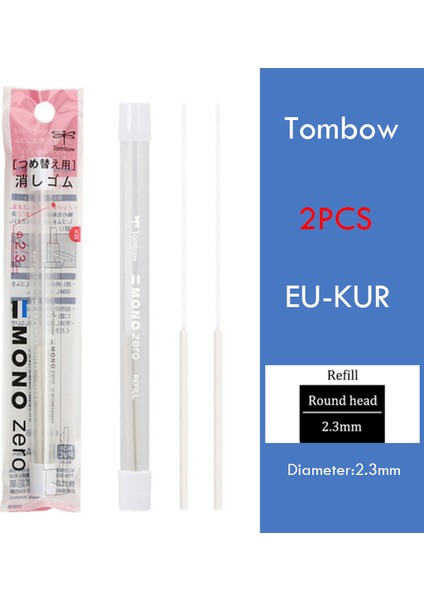 2roud Dolum Tombow Mono Sıfır Kurşun Kalem Silgisi Mekanik Kauçuk Doldurulabilir Kalem Basın Tipi Plastik Japon Kırtasiye Sanat Öğrenci Malzemeleri Için (Yurt Dışından)