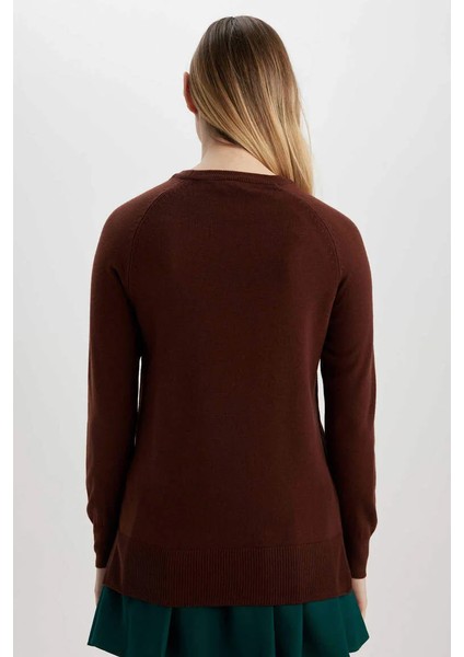 I6913AZ/BN330 Defacto Kadın Kazak Brown fırsatları