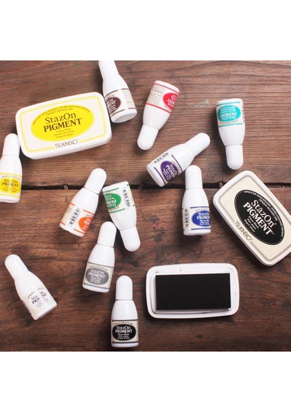 1 Adet 061 1 Adet Tsukineko Stazon Mürekkep Pedi Dolum 15 ml Rz-Pıg 12 Renk Japonya Yağ Bazlı Pigment Mürekkep (Yurt Dışından) fiyatları