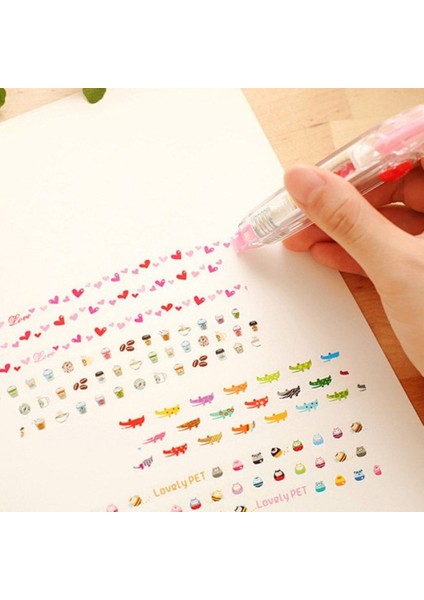 Stil 10 1 Adet Plastik Sevimli Hayvan Basın Tipi Karikatür Düzeltme Bandı Çıkartmalar Ofis Malzemeleri Basın Tipi Kawaii Bant Dekoratif Bant (Yurt Dışından) fırsatları