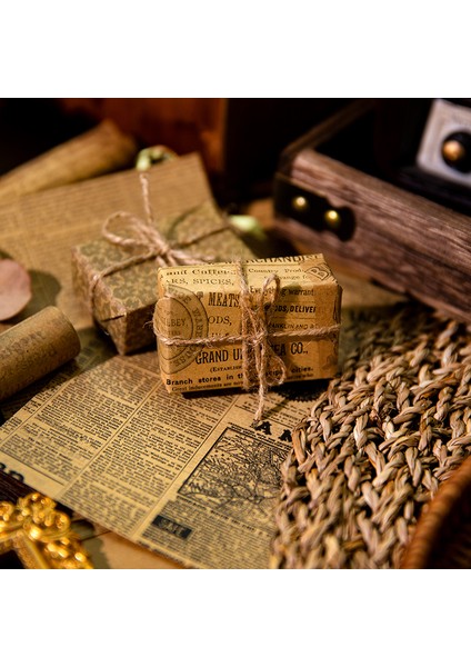 F Journamm 12 Adet/paket Büyük Boy Kraft Kağıt Vintage Malzemeler Scrapbooking Malzemeleri Dıy Önemsiz Dergisi Hediye Paketleme Dekor Kağıt (Yurt Dışından) fırsatları
