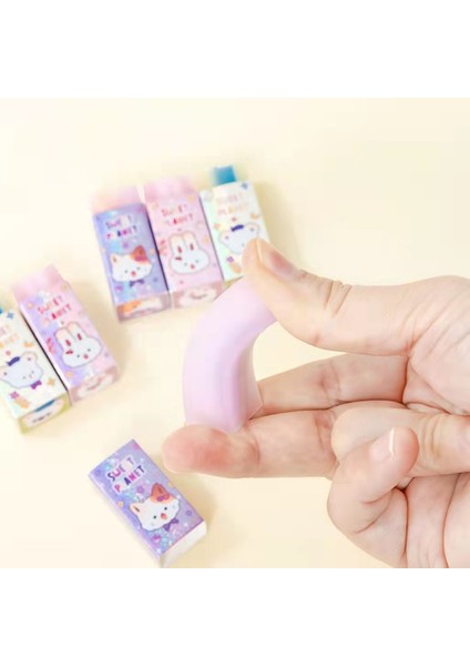 3 Adet M Kawaii Animasyon Tatlı Gezegen Hayvan Sandviç Silgi, Hb Kalem Yaratıcı Dilim Düzeltme Silgi, Öğrenci Öğrenme Kırtasiye Su (Yurt Dışından)