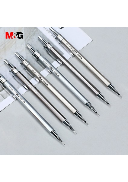 0.7MM1PEN-HB-5LEAD-E Mg Metal Mekanik Kurşun Kalemler 0.5mm/0.7mm Grafit Kurşun Kalemleri Değiştirin Eskiz Çizim Yazma Öğrencileri Otomatik Kalemler 1001 (Yurt Dışından) modelleri