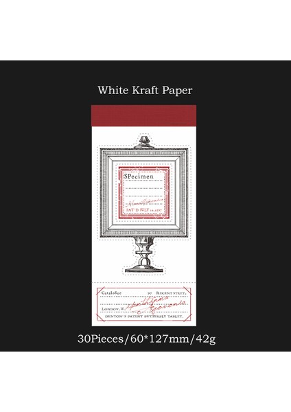 D Nedıe 30 Sayfa Vintage Kağıt Dekor Çerçeve Günlüğü Malzemeleri Dıy Scrapbooking Yaratıcı Kırtasiye Çok Fonksiyonlu Notlar Kawaii Kağıt (Yurt Dışından)