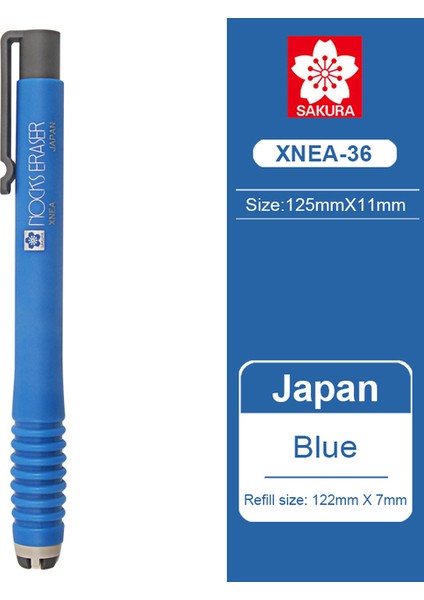 Mavi Japonya Sakura Silgi Basın Tipi Kalem Silgi Xnea Kroki Sanat Boyama Özel Parlak Silgi Okul Malzemeleri Öğrenci Kırtasiye (Yurt Dışından)