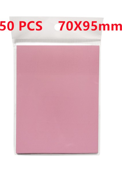 PINK-70X95MM 50 Yaprak Şeffaf Yapışkan Notlar Su Geçirmez Pet Bloknot Çıkartmalar Günlük Yapılacaklar Listesi Not Kağıdı Öğrenci Ofis Kırtasiye Için (Yurt Dışından)