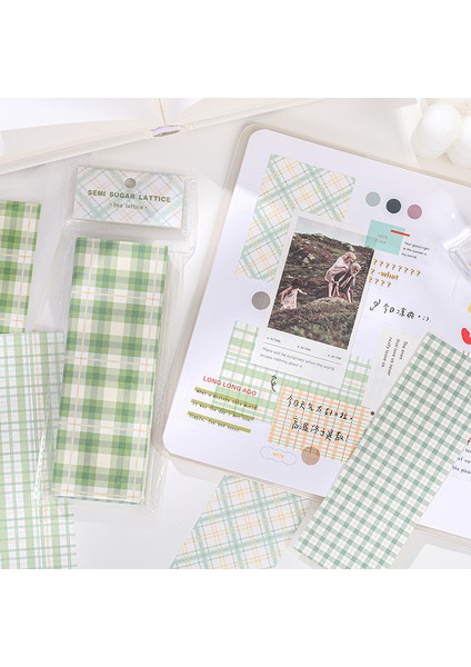 Ananas 100 Adet Scrapbooking Bloknot Izgara Yapışkanlı Ücretsiz Yapışkan Not Bloknot Scrapbooking Dekor Yaratıcı Kırtasiye Planlayıcısı Yapışkan Notlar (Yurt Dışından)