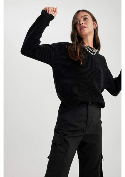 H6905AZ/BK27 Defacto Kadın Kazak Black modelleri