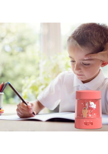 Mavi Elektrikli Kalemtıraş Şeffaf Talaşı Tepsi Tasarım Kalemtıraş Plug-In Çocuklar Için Otomatik Durdurma Ağır Sınıf (Yurt Dışından) indirimleri