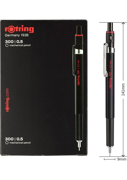 0,5 mm Rotring 300 Mekanik Teknolojili Kurşun Kalem 2,0 mm 0,5 mm 0,7 mm Uygun Fiyatlı, Hafif Plastik Siyah Namlulu, Kavramalı Kalem (Yurt Dışından) indirimleri