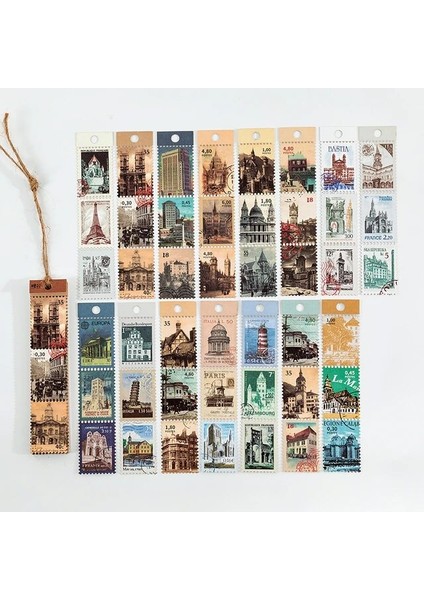 G Dimi 45 Adet Damga Araştırma Enstitüsü Serisi Malzeme Kağıt Kelebek Retro Şerit Kolaj Etiket Dokuma Kağıt Deco Scrapbooking (Yurt Dışından)