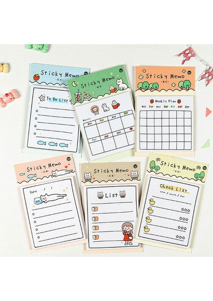 OSS28520BQ5 Kawaii Yapılacaklar Listesi Yapılacaklar Listesi Sevimli Planlamacılar Scrapbooking Arka Plan Dekorasyon Öğrenciler Okul Kırtasiye Yapışkan Bloknot (Yurt Dışından) fiyatları
