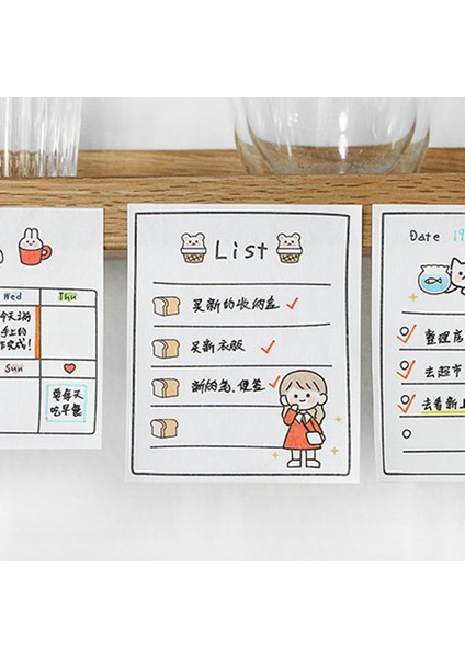 OSS28520BQ5 Kawaii Yapılacaklar Listesi Yapılacaklar Listesi Sevimli Planlamacılar Scrapbooking Arka Plan Dekorasyon Öğrenciler Okul Kırtasiye Yapışkan Bloknot (Yurt Dışından) fırsatları