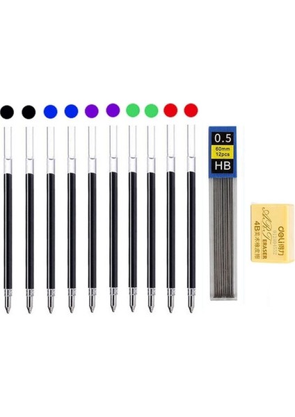 Uygun Fiyatlı Set Haile Çok Renkli Kalem 6 In 1 Tükenmez Kalem 5 Renk Tükenmez Kalemler Dolum ve 0.5mm Mekanik Kurşun Kalem Kurşun Ofis Okul Kırtasiye (Yurt Dışından)