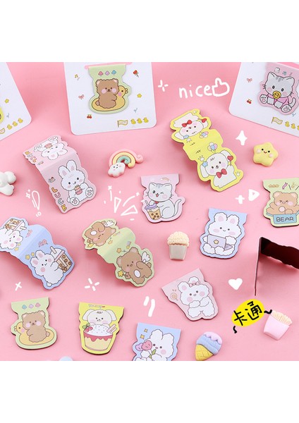 P 1 Adet Karikatür Manyetik Imleri Sevimli Ayı Tavşan Kedi Mıknatıs Kitap Işaretleyici Okuma Ofis Okul Için Kawaii Hediye (Yurt Dışından) modelleri