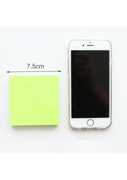 Mavi 100 Yaprak Floresan Renk Yapışkan Not 76MM Mini Yapışkanlı Bloknot Planlayıcısı Günlüğü Sonrası Etiket Ofis Okul Malzemeleri A6971 (Yurt Dışından)