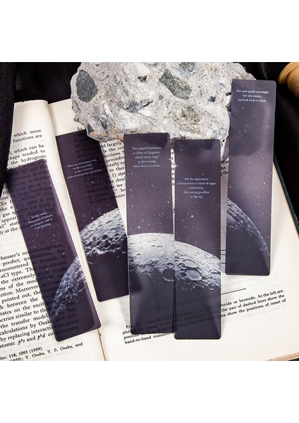 Fxyd 5 Adet/paket Uzay Turu Serisi Imi Pvc Okuma Kitap Ayracı Alacakaranlık Ay Kitap Sayfası Işaretleyici Kırtasiye Malzemeleri (Yurt Dışından) modelleri