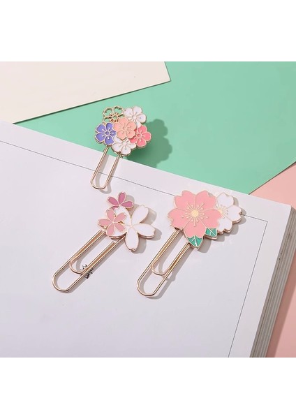 6 Çiçekler Pembe Nefis Sakura Imleri Kawaii Kiraz Çiçeği Ataşlar Sevimli Metal Kitap Sayfası Tutucu Kore Kırtasiye Okuma Araçları (Yurt Dışından) fiyatları