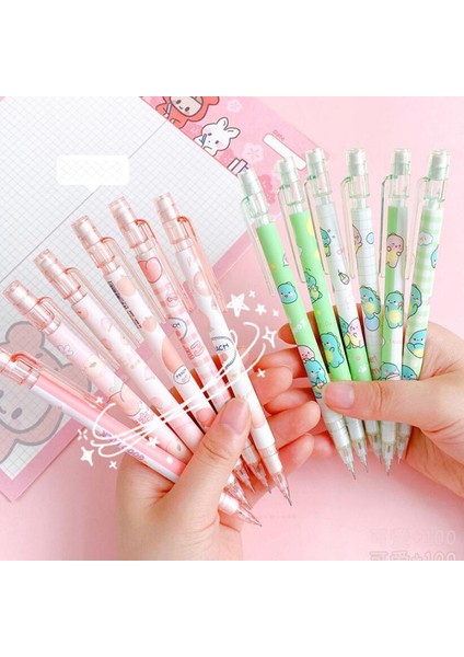 B 4/6 Adet Kawaii Mekanik Kurşun Kalemler Sevimli Otomatik Silgili Kalemler Kore Kırtasiye Yazma Aracı Okul Ofis Basın Kalemler (Yurt Dışından) indirimleri