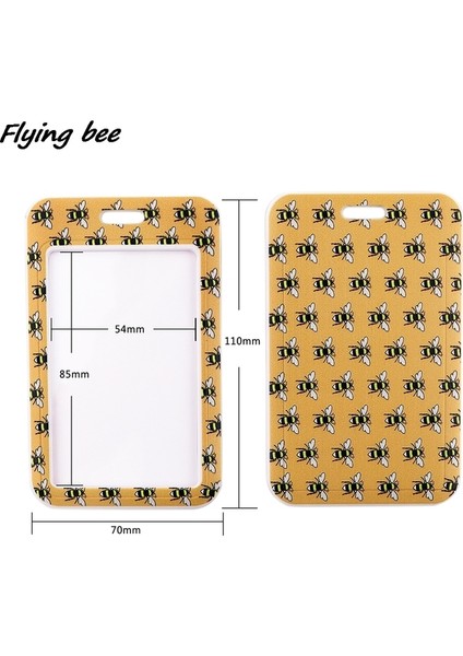 Stil 1 Flyingbee X1769 Arı Sarı Boyun Askısı Kordon Tuşları Kımlık Kartı Spor Salonu Telefon Askıları USB Rozet Tutucu Dıy Asmak Halat Kement Ipi (Yurt Dışından)