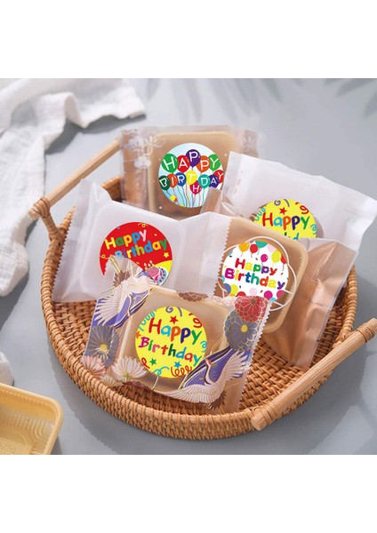 A06 Lbsısı Hayat 1 Inç 500 Adet Rulo Mutlu Doğum Günü Dört Güzel Renk Tasarımları Kutuları Zarflar Çanta Dekorasyon Çıkartmaları Etiketleri (Yurt Dışından) indirimleri