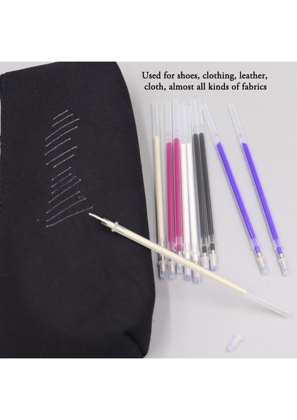 30 Boş Kalem Kabuğu C 105/100/30 Adet Set Dikiş Çubuğu Boş Kolu Sıcak Demir Kaybolur Isı Silinebilir Dolum Kumaş Kalem Dıy Zanaat Siyah Kırmızı Mavi Beyaz Bej (Yurt Dışından)