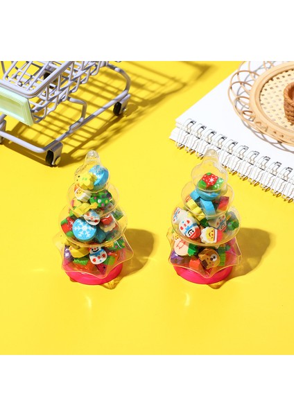 10 Adet Noel Silgi Sevimli Kauçuk Silgi Yaratıcı Hayvan Meyve Kalem Silgi Mini Kawaii Kırtasiye Çocuklar Öğrenci Ofis Malzemeleri (Yurt Dışından)