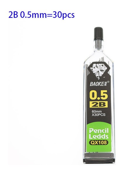 2b 0.5mm 30 Adet/şişe, Otomatik Kurşun Kalem 2b 2h Hb Kalem Dolum 0.3 Mm/0.5 Mm/0.7mm/0.9 mm Kalem Dolum Öğrenci Yazma Ofisi (Yurt Dışından)
