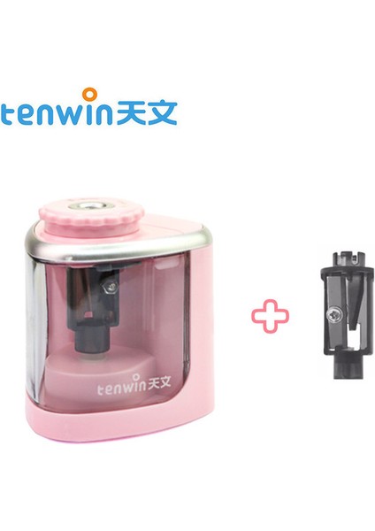 1 Delik Pembe Elektrikli Kalemtıraş Iki Çift Delik Anahtarı 6-12MM Kalemler ve Renkli Kalem Sevimli Okul Malzemeleri Otomatik Bileyiciler (Yurt Dışından)