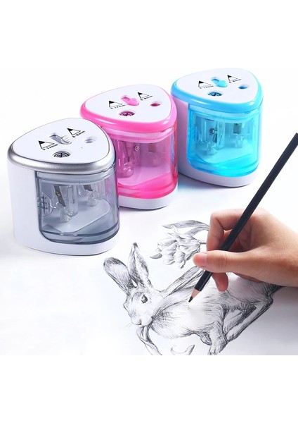 1 Delik Pembe Elektrikli Kalemtıraş Iki Çift Delik Anahtarı 6-12MM Kalemler ve Renkli Kalem Sevimli Okul Malzemeleri Otomatik Bileyiciler (Yurt Dışından) fiyatları