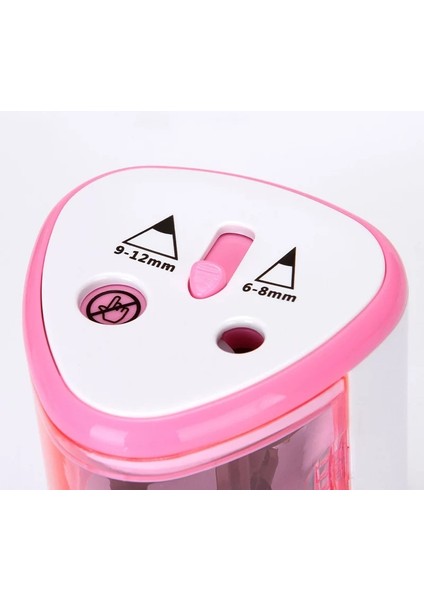 1 Delik Pembe Elektrikli Kalemtıraş Iki Çift Delik Anahtarı 6-12MM Kalemler ve Renkli Kalem Sevimli Okul Malzemeleri Otomatik Bileyiciler (Yurt Dışından) fırsatları