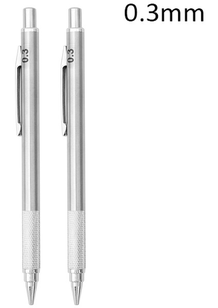 2 Adet 0.3mm Kalem 0.3 0.5 0.9 1.3 2.0mm Metal Mekanik Kalem Seti Hb Talepleri ile Sanat Çizim Boyama Otomatik Kalem Ofis Okul Kırtasiye (Yurt Dışından)