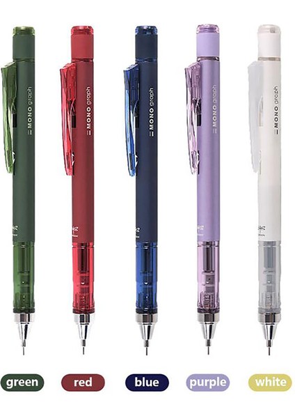 Dumanlı Beyaz 2021 Yeni Tombow Mekanik Kurşun Kalem 10. Yıldönümü Sınırlı Retro Füme Tek Renkli Silgi ile Kurşun Kurşun (Yurt Dışından)