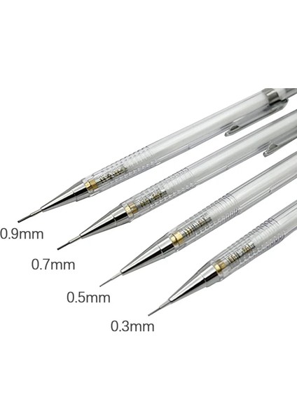 4 Adet Kalem Karışık Basit Şeffaf Mekanik Kurşun Kalem 0.3 0.5 0.7 0.9mm Otomatik Kurşun Kalem Kurşun Dolum Sanat Boyama Yazma Malzemeleri Kırtasiye (Yurt Dışından)