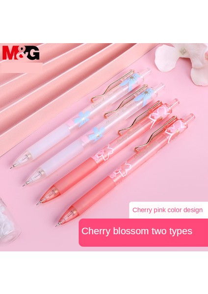 4003 1 Beyaz 1 Pembe Mg 0.5mm Güzel Taze Kiraz Sakura Mekanik Kalem Seti Öğrenci Otomatik Kalem Okul Ofis Arzı (Yurt Dışından) indirimleri