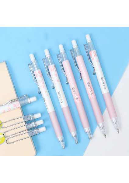 0.7mm 2 Adet Rastgele 1/2 Adet 0.5/0.7mm Otomatik Kalemler Sevimli Sakura Mekanik Kurşun Kalemler Kawaii Silgili Kalemler Kore Kırtasiye Ofis Malzemeleri (Yurt Dışından) fırsatları