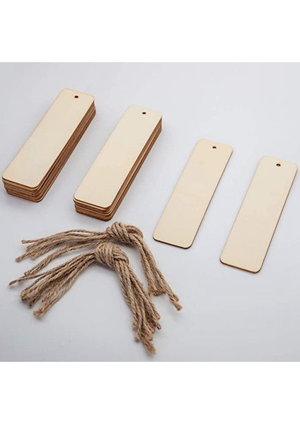 5 Adet Ahşap Boş Imleri Dıy Ahşap El Sanatları Imi Bitmemiş Ahşap Asılı Etiketler Delikler ve Halatlar ile Doğum Günü Partisi Için (Yurt Dışından) fırsatları