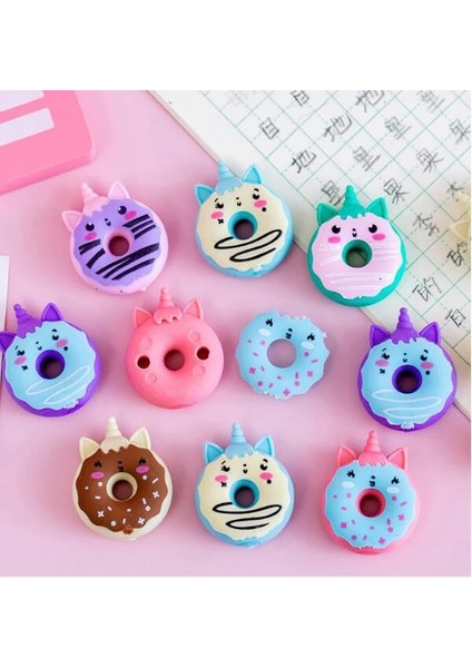 Rastgele Renk 1 Pc 2 Adet/grup Sevimli Donut Silgi Çocuklar Için Hediye Ofis Kaynağı Okula Dönüş Silgi Kauçuklar Okul Kırtasiye (SS-1027) (Yurt Dışından)