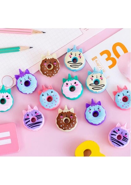Rastgele Renk 1 Pc 2 Adet/grup Sevimli Donut Silgi Çocuklar Için Hediye Ofis Kaynağı Okula Dönüş Silgi Kauçuklar Okul Kırtasiye (SS-1027) (Yurt Dışından)