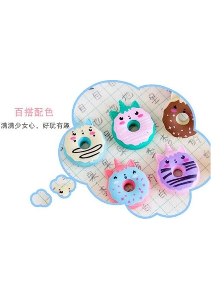 Rastgele Renk 1 Pc 2 Adet/grup Sevimli Donut Silgi Çocuklar Için Hediye Ofis Kaynağı Okula Dönüş Silgi Kauçuklar Okul Kırtasiye (SS-1027) (Yurt Dışından)