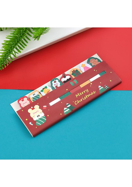 1 Parça Lytwtw's Kawaii Kırtasiye Karikatür Noel Işaretleyici Not Defteri Yer Işareti Bayraklar Dizin Sekmesi Yapışkan Notlar Etiket Kağıdı Çıkartmalar (Yurt Dışından)