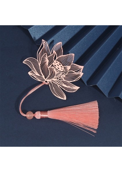 Çin Tarzı Vintage Yaratıcı Yaprak Damar Içi Boş Akçaağaç Yaprağı Pembe Metal Imi Saçaklı Kayısı Yaprağı Imi Hediyeler (Yurt Dışından)
