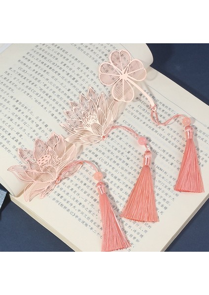 Çin Tarzı Vintage Yaratıcı Yaprak Damar Içi Boş Akçaağaç Yaprağı Pembe Metal Imi Saçaklı Kayısı Yaprağı Imi Hediyeler (Yurt Dışından) fiyatları