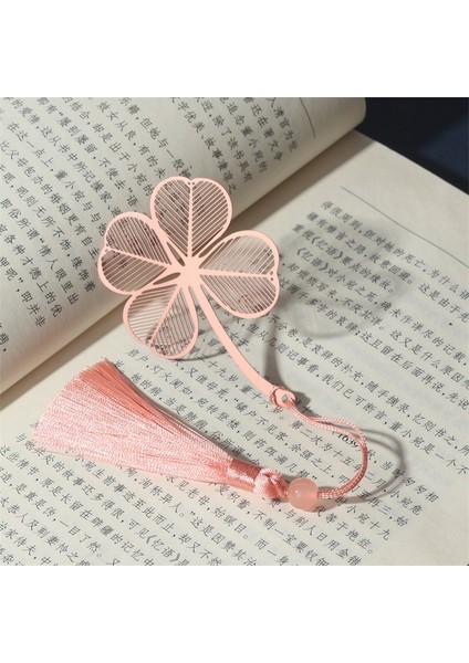 Çin Tarzı Vintage Yaratıcı Yaprak Damar Içi Boş Akçaağaç Yaprağı Pembe Metal Imi Saçaklı Kayısı Yaprağı Imi Hediyeler (Yurt Dışından) fırsatları