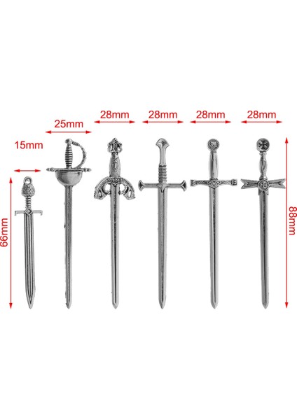 02--1 Adet 6 Adet Antika Bıçak Kılıç Kitap Ayracı Takılar Metal Kitap Ayracı Kolye Okuma Işareti Malzemeleri Kitap Klipsi Kırtasiye Kitap Aksesuarları Hediye (Yurt Dışından) indirimleri
